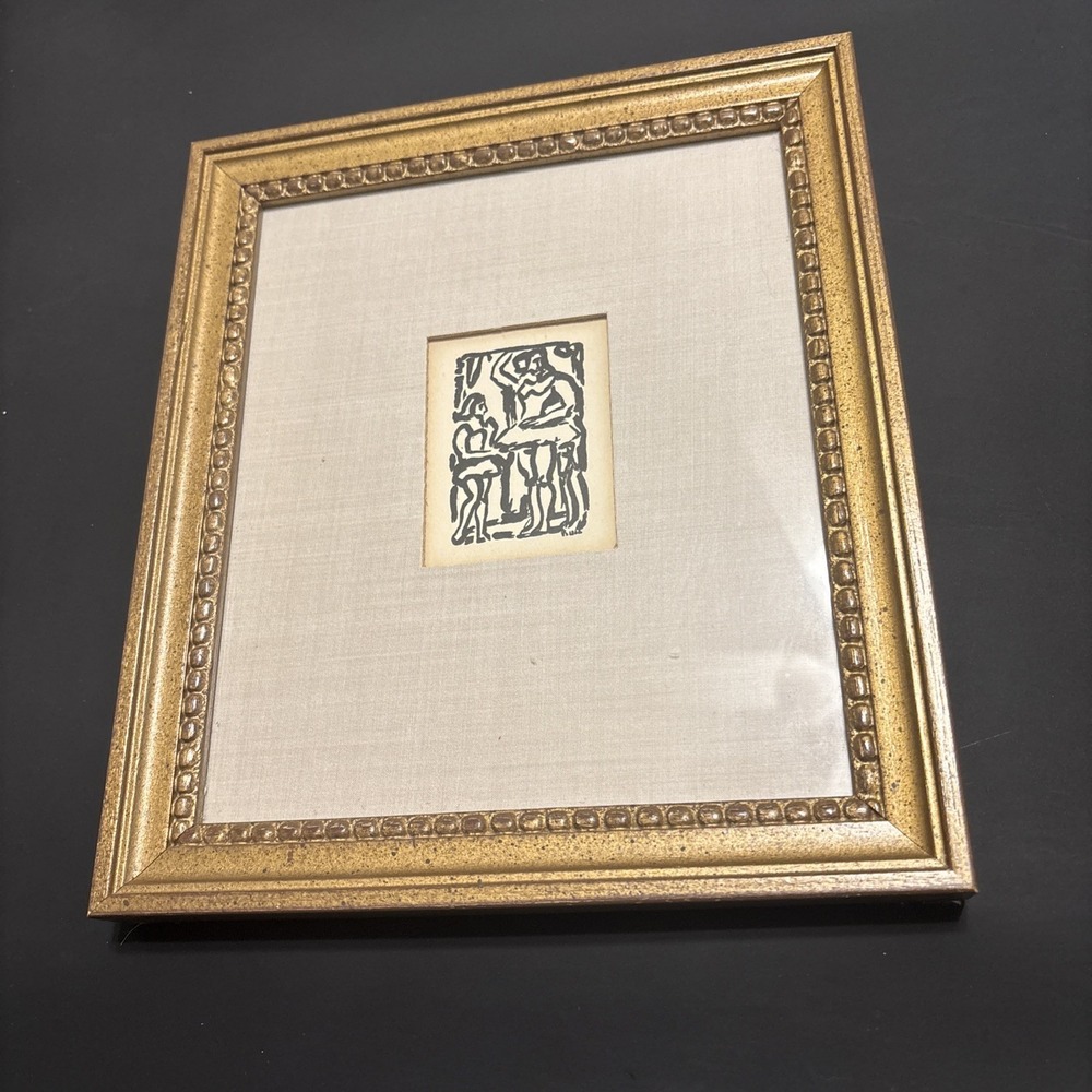 Georges Rouault Original Woodcut Le Cirque Shooting Star Collectors Guild Framed